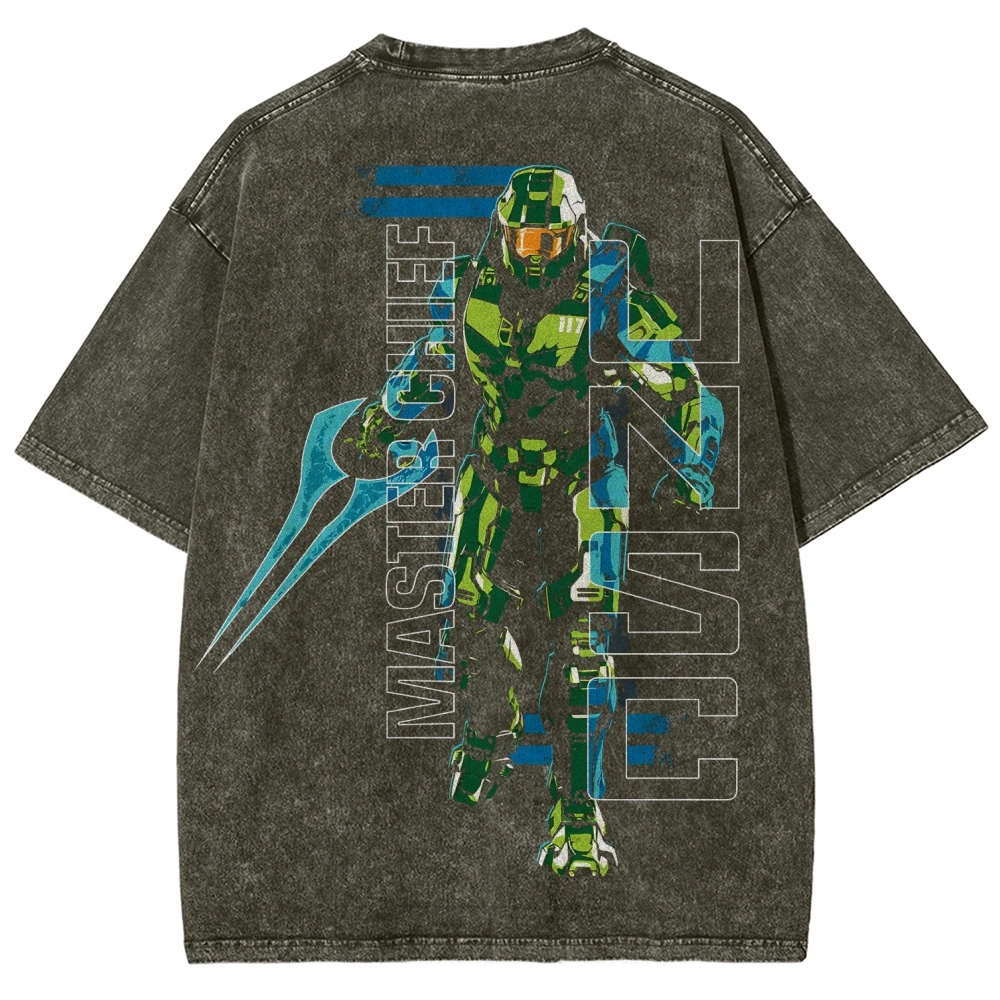 Halo Vintage Unisex Fit Washed T-Shirt 2507004554