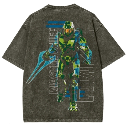 Halo Vintage Unisex Fit Washed T-Shirt 2507004554