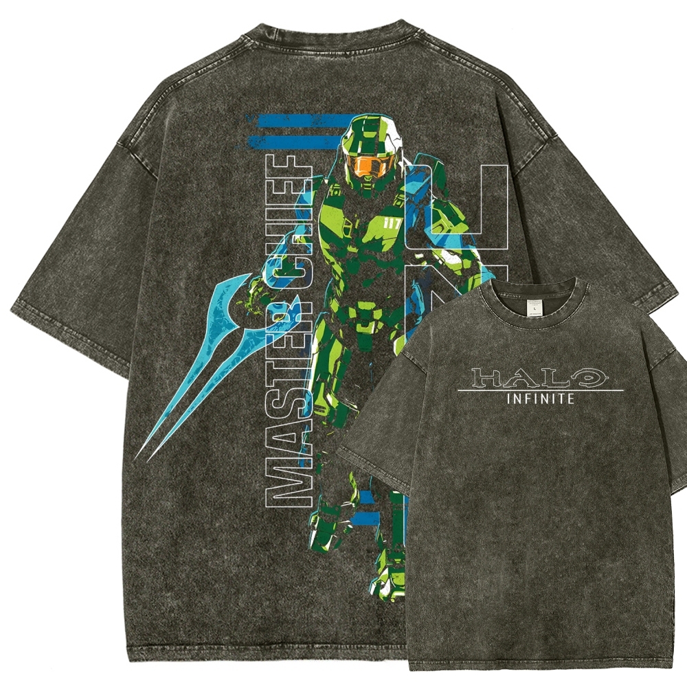 Halo Vintage Unisex Fit Washed T-Shirt 2507004554