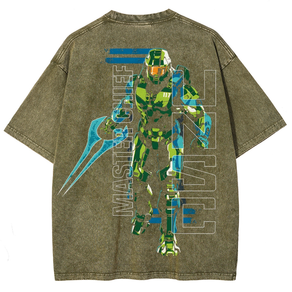 Halo Vintage Unisex Fit Washed T-Shirt 2507004554