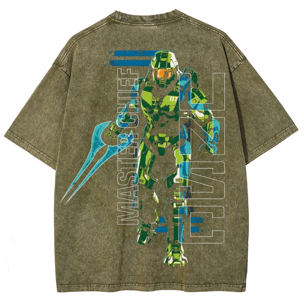 Halo Vintage Unisex Fit Washed T-Shirt 2507004554