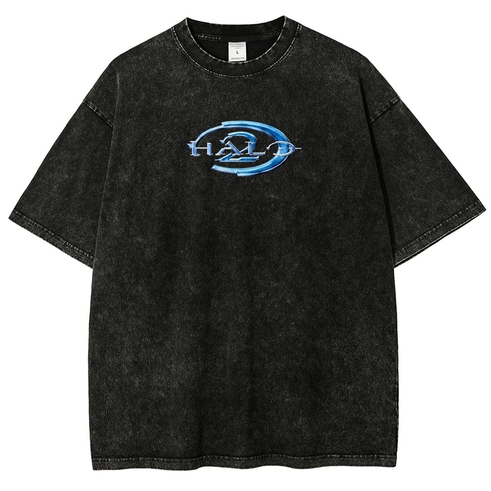 Halo Vintage Unisex Fit Washed T-Shirt 2507004564