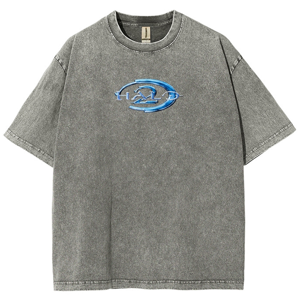 Halo Vintage Unisex Fit Washed T-Shirt 2507004564