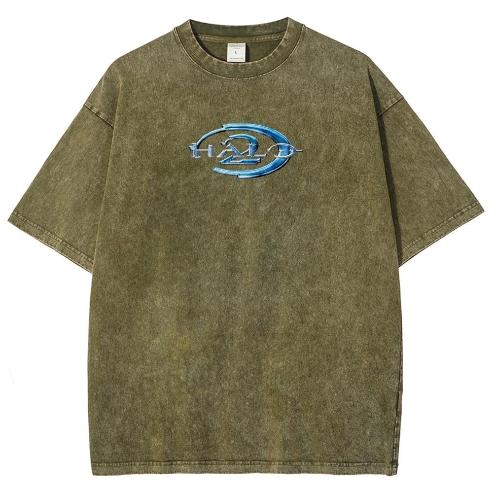 Halo Vintage Unisex Fit Washed T-Shirt 2507004564