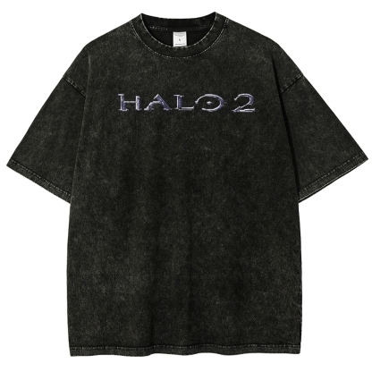 Halo Vintage Unisex Fit Washed T-Shirt 2507004567