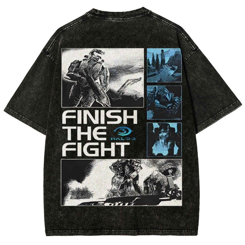 Halo Vintage Unisex Fit Washed T-Shirt 2507004571