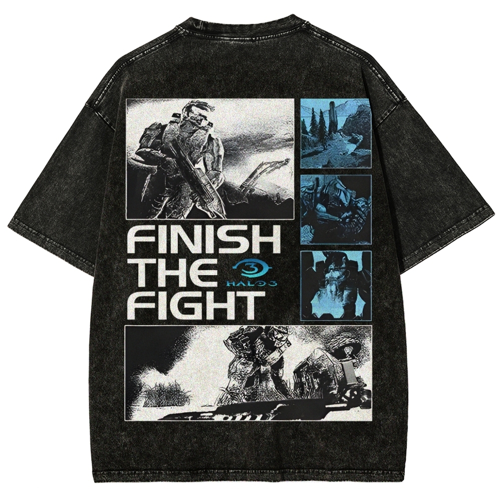 Halo Vintage Unisex Fit Washed T-Shirt 2507004571