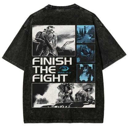 Halo Vintage Unisex Fit Washed T-Shirt 2507004571