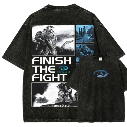 Halo Vintage Unisex Fit Washed T-Shirt 2507004571