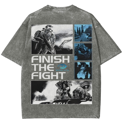Halo Vintage Unisex Fit Washed T-Shirt 2507004571