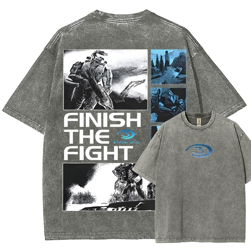 Halo Vintage Unisex Fit Washed T-Shirt 2507004571