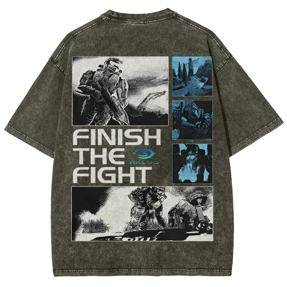 Halo Vintage Unisex Fit Washed T-Shirt 2507004571