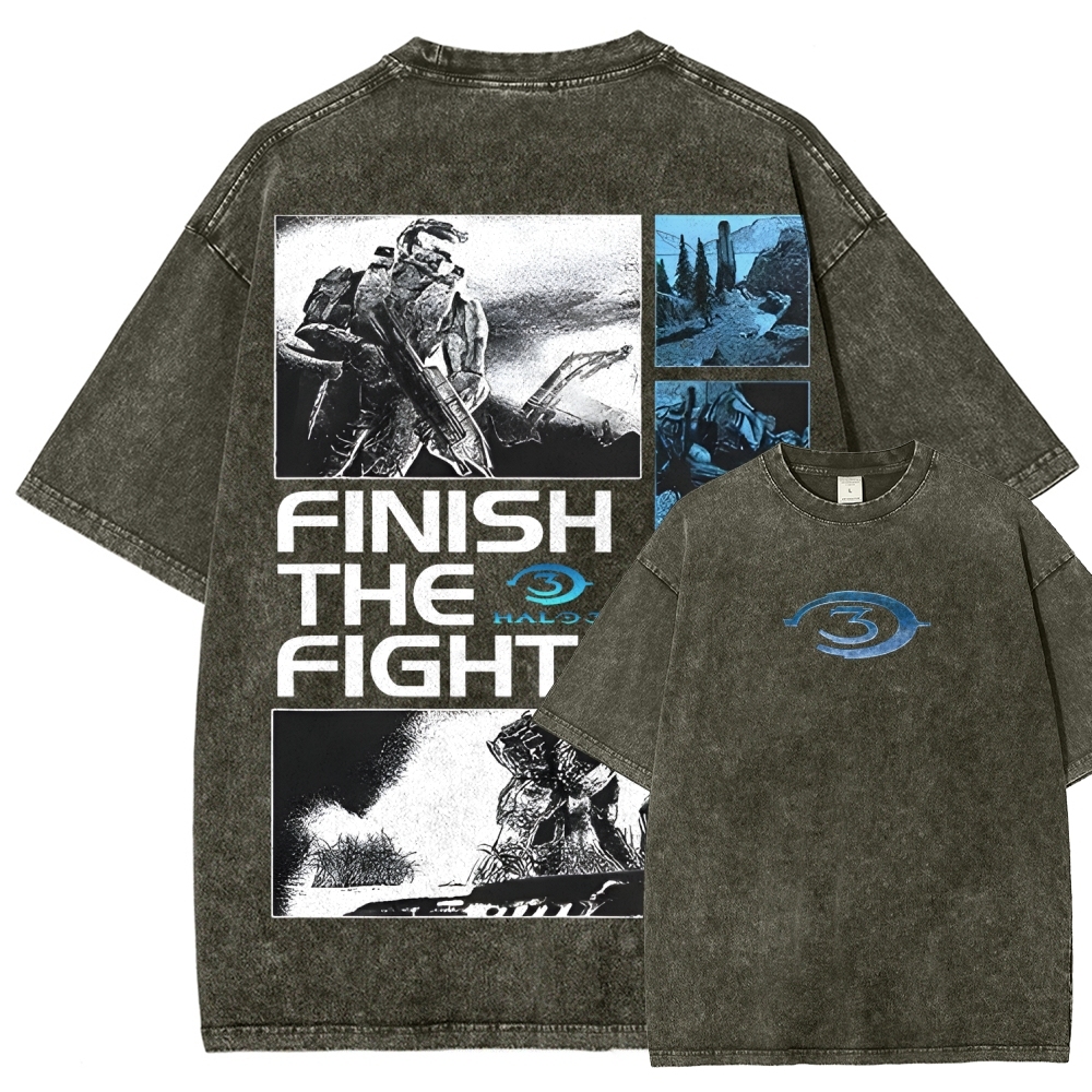 Halo Vintage Unisex Fit Washed T-Shirt 2507004571