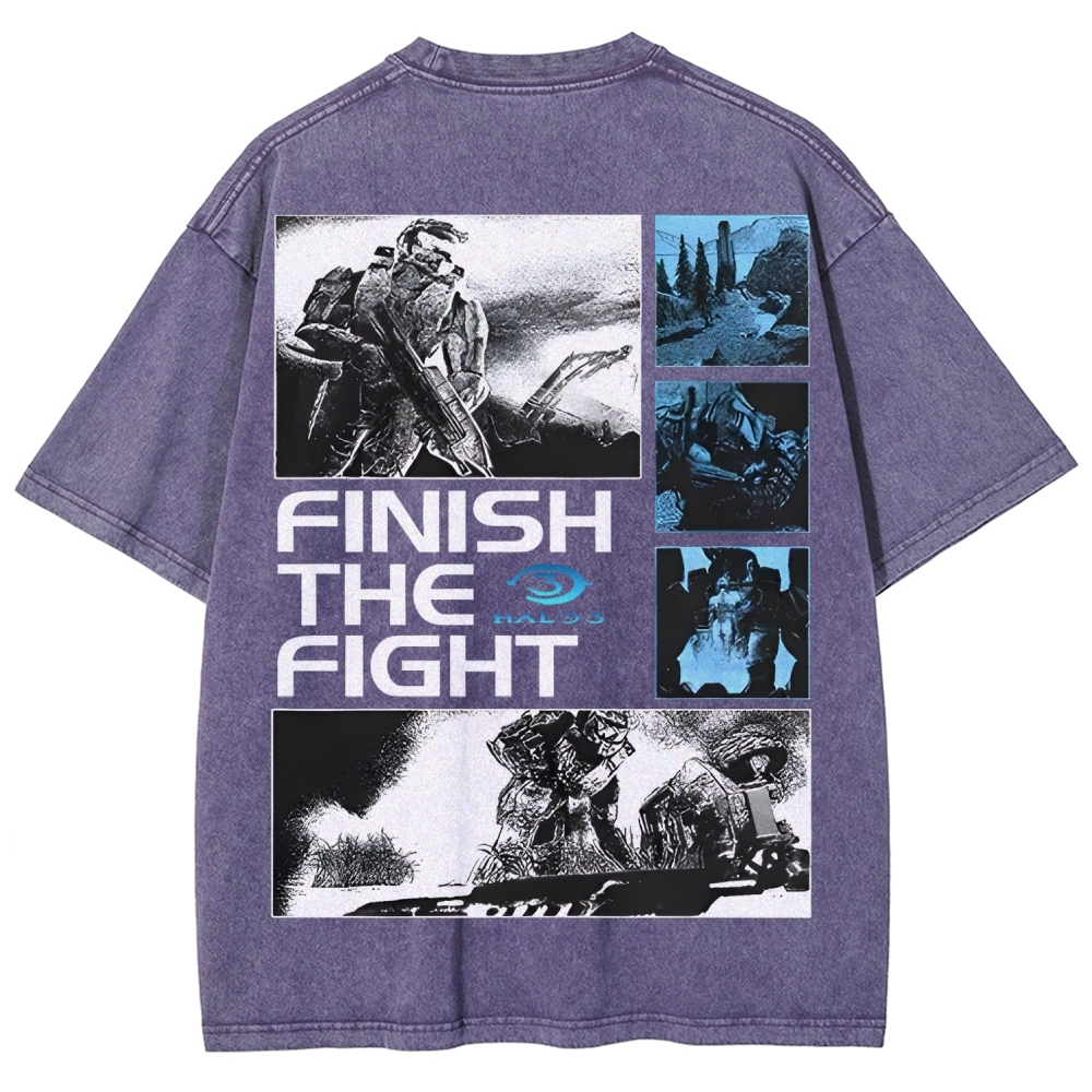 Halo Vintage Unisex Fit Washed T-Shirt 2507004571