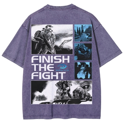 Halo Vintage Unisex Fit Washed T-Shirt 2507004571