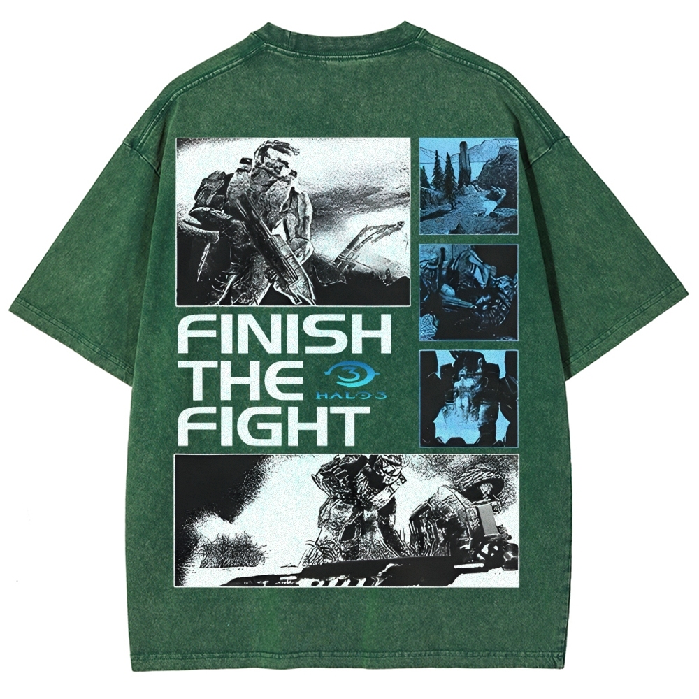 Halo Vintage Unisex Fit Washed T-Shirt 2507004571