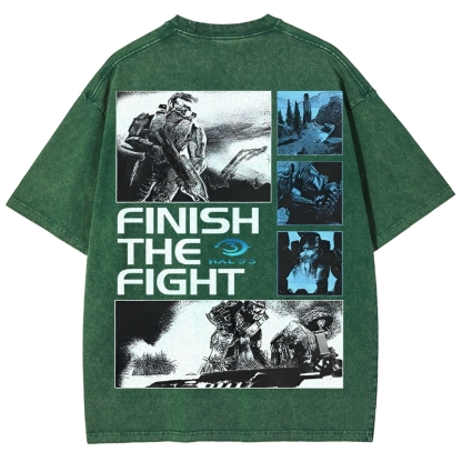 Halo Vintage Unisex Fit Washed T-Shirt 2507004571