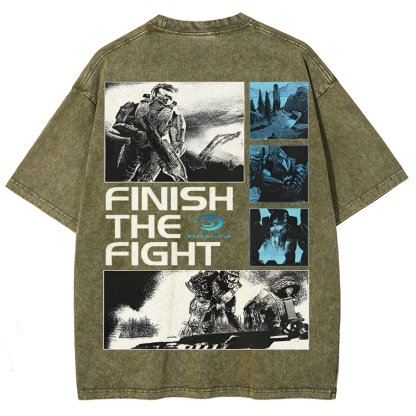 Halo Vintage Unisex Fit Washed T-Shirt 2507004571