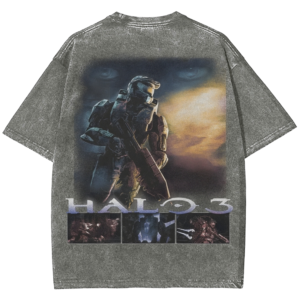 Halo Vintage Unisex Fit Washed T-Shirt 2507004574