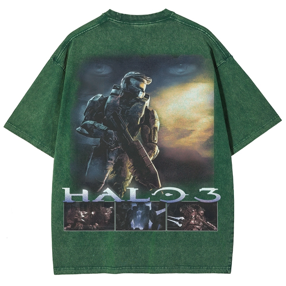 Halo Vintage Unisex Fit Washed T-Shirt 2507004574