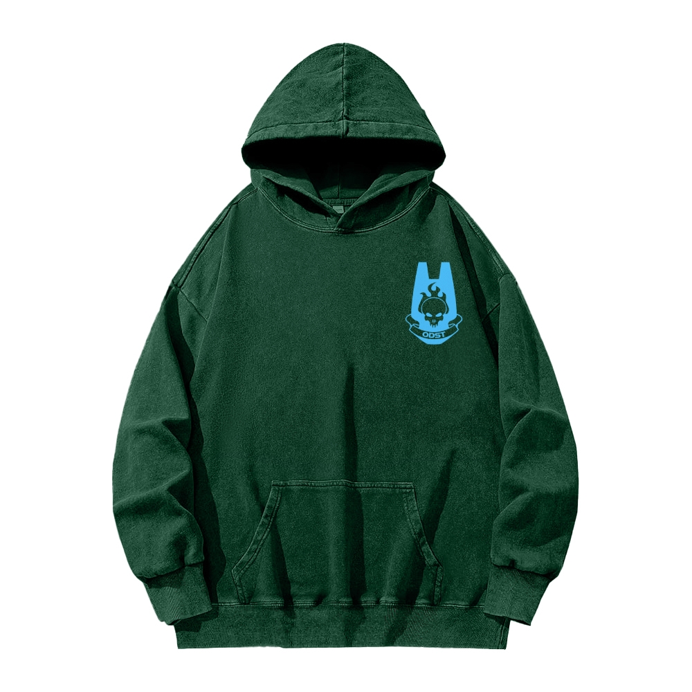 Halo Vintage Casual Washed Hoodie 2507011832
