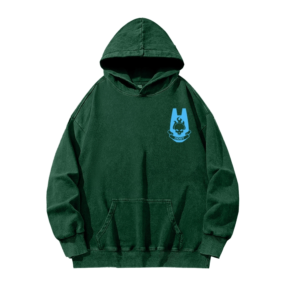 Halo Vintage Casual Washed Hoodie 2507011832