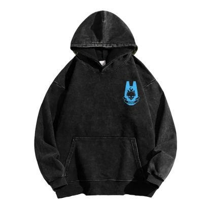 Halo Vintage Casual Washed Hoodie 2507011832