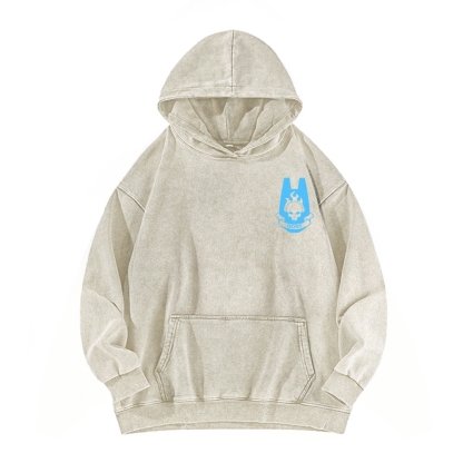 Halo Vintage Casual Washed Hoodie 2507011832