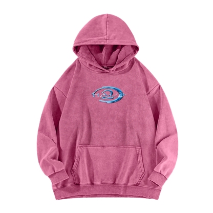 Halo Vintage Casual Washed Hoodie 2507011847