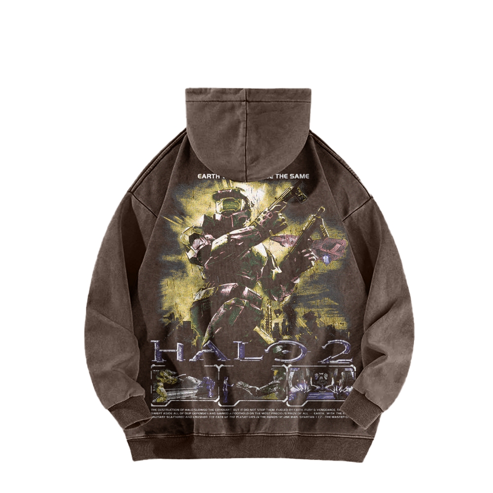 HaloCasual Washed Hoodie 2507011852