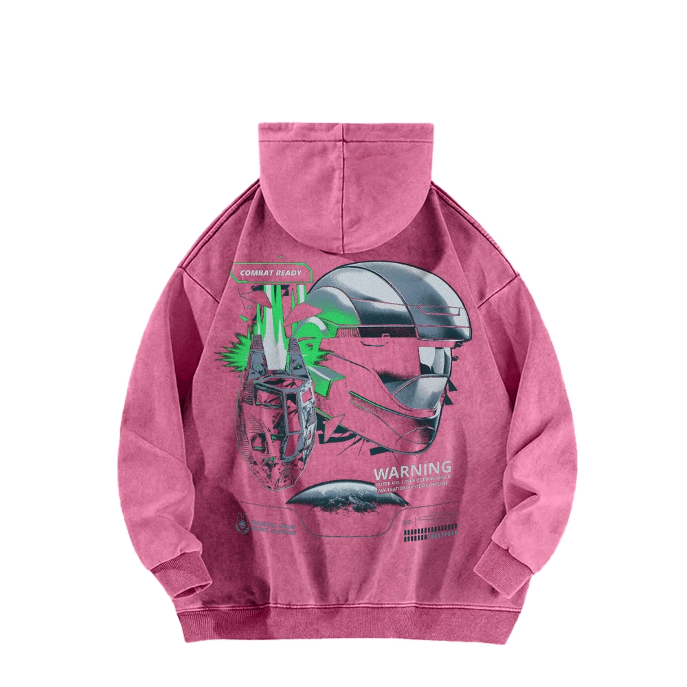 Halo Vintage Casual Washed Hoodie 2507011867