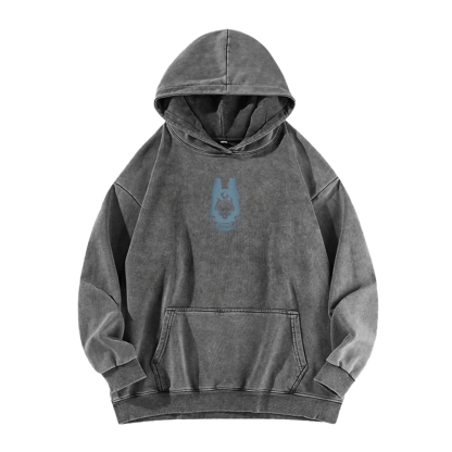 Halo Vintage Casual Washed Hoodie 2507011867