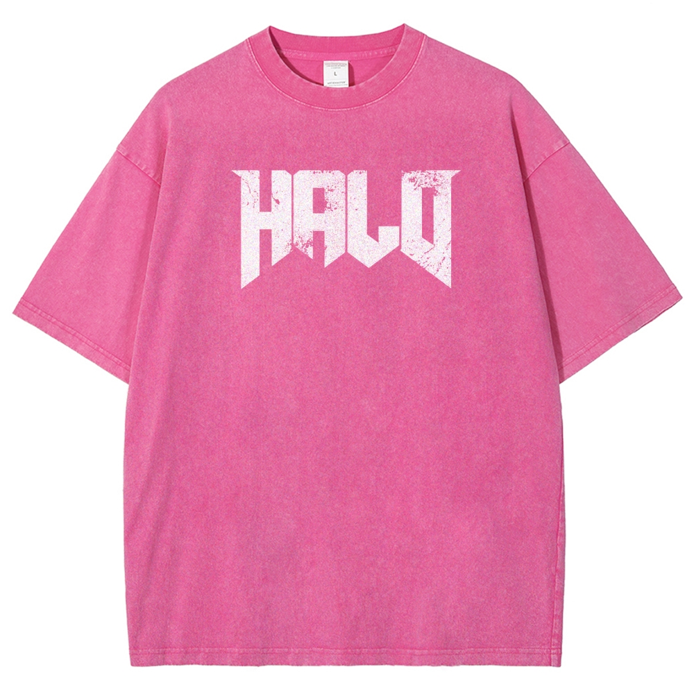 Halo Vintage Unisex Fit Washed T-Shirt 2507019769