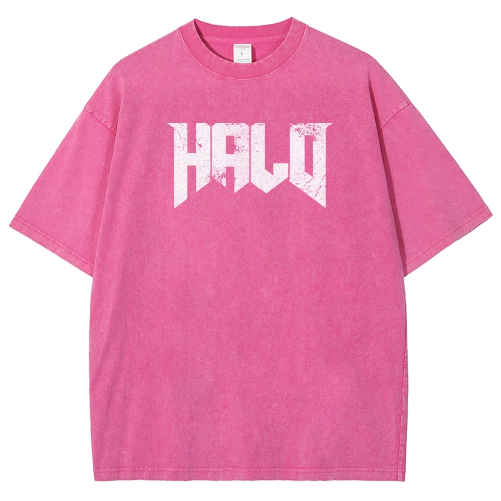 Halo Vintage Unisex Fit Washed T-Shirt 2507019769