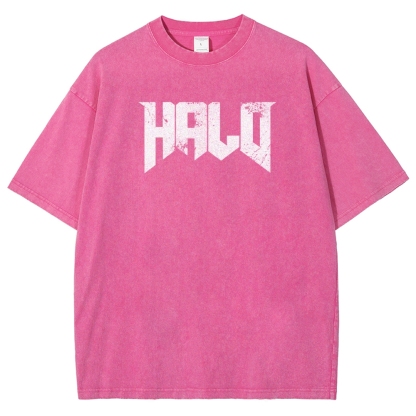 Halo Vintage Unisex Fit Washed T-Shirt 2507019769