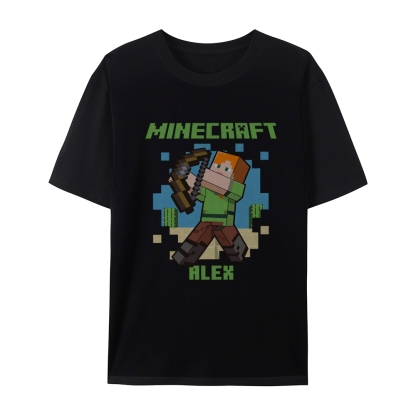 Minecraft Alex cotton graphic T-Shirt 