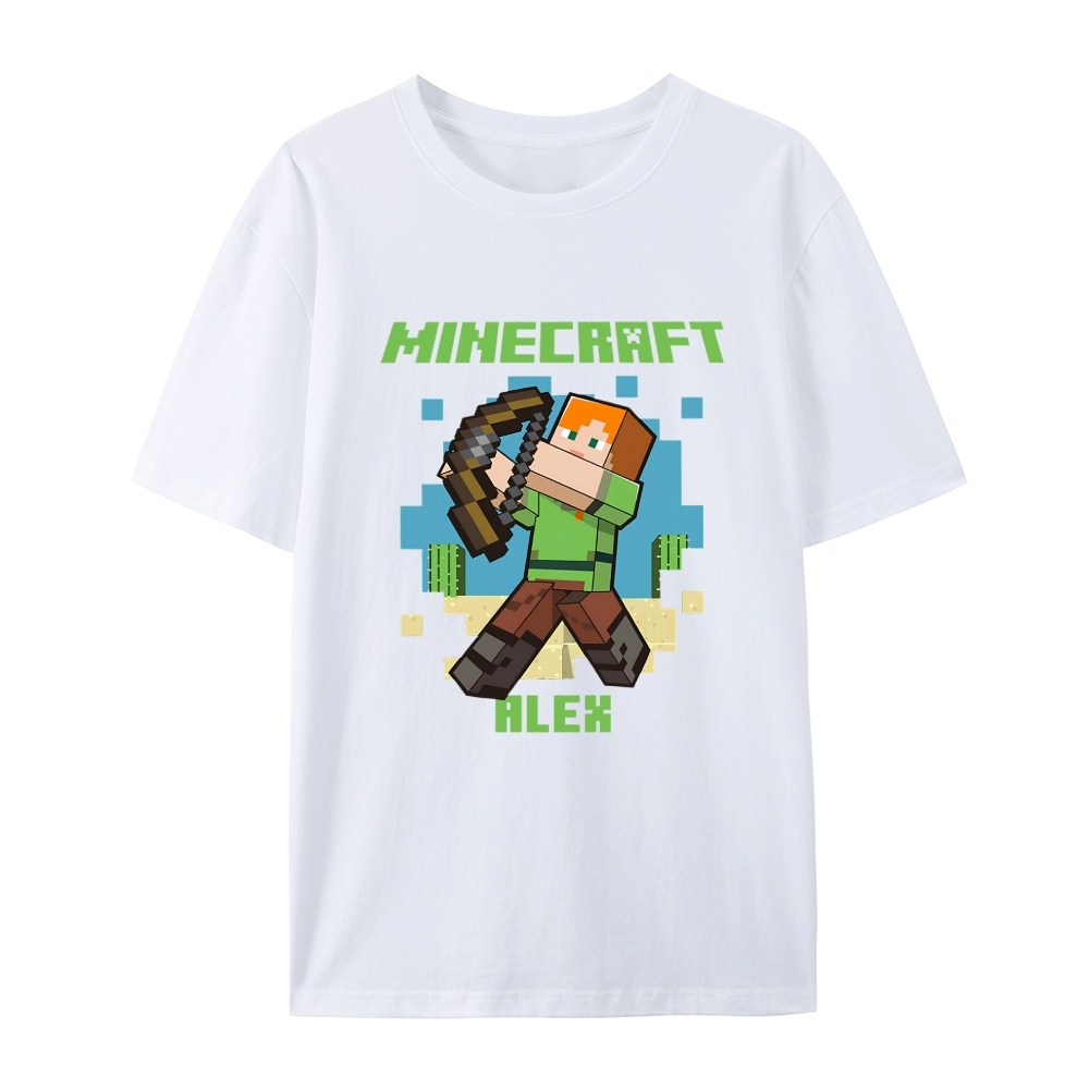 Minecraft Alex cotton graphic T-Shirt 