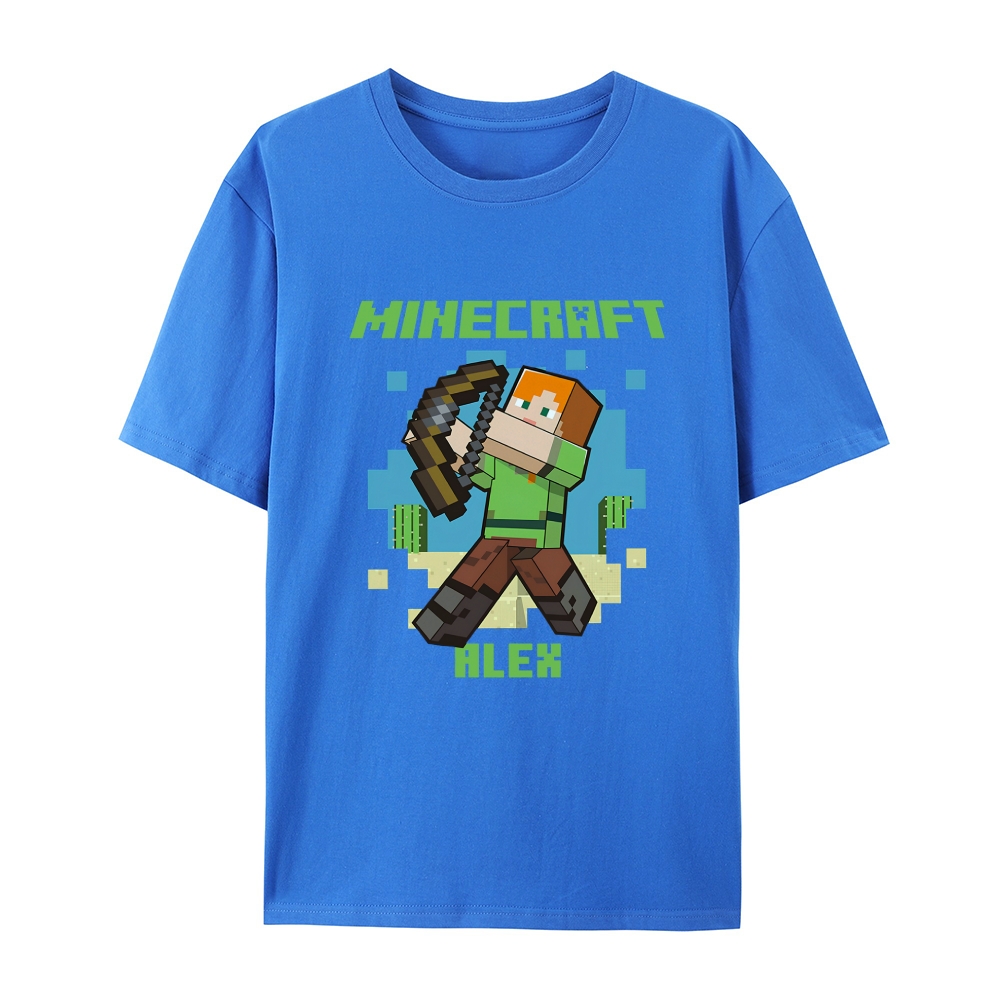 Minecraft Alex cotton graphic T-Shirt 