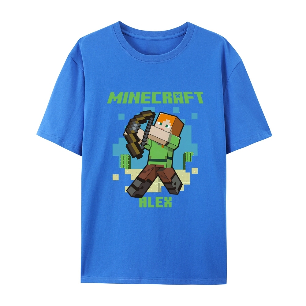 Minecraft Alex cotton graphic T-Shirt 