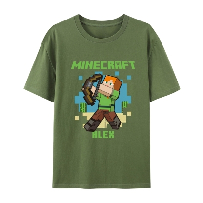 Minecraft Alex cotton graphic T-Shirt 