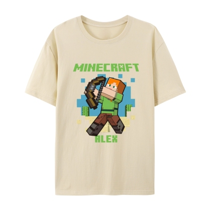Minecraft Alex cotton graphic T-Shirt 