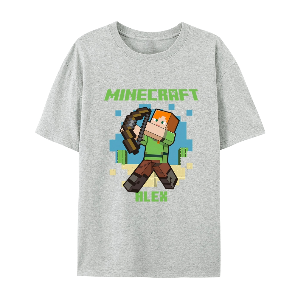 Minecraft Alex cotton graphic T-Shirt 