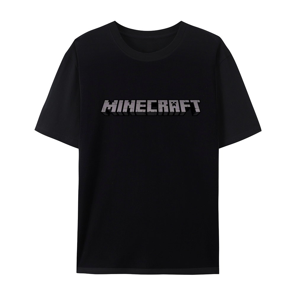 Minecraft Classic Logo Multiple colors cotton graphic T-Shirt