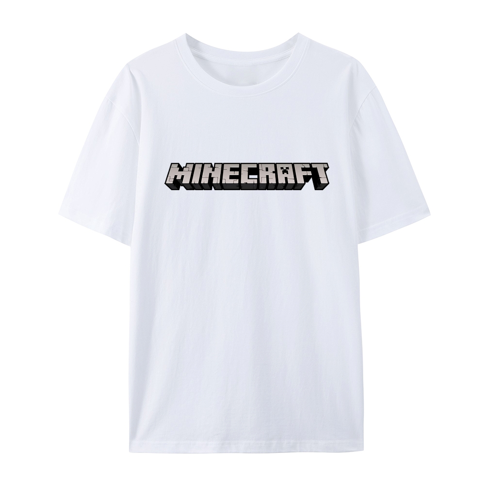Minecraft Classic Logo Multiple colors cotton graphic T-Shirt