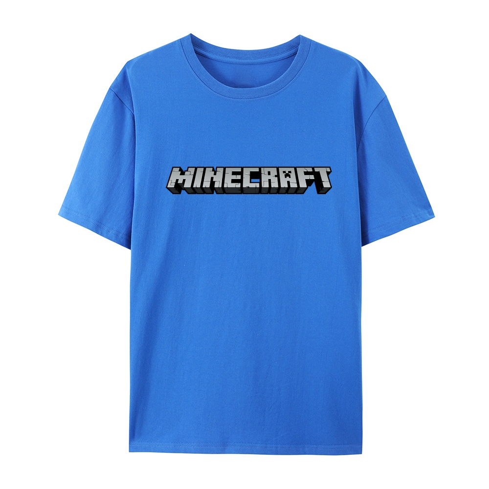Minecraft Classic Logo Multiple colors cotton graphic T-Shirt