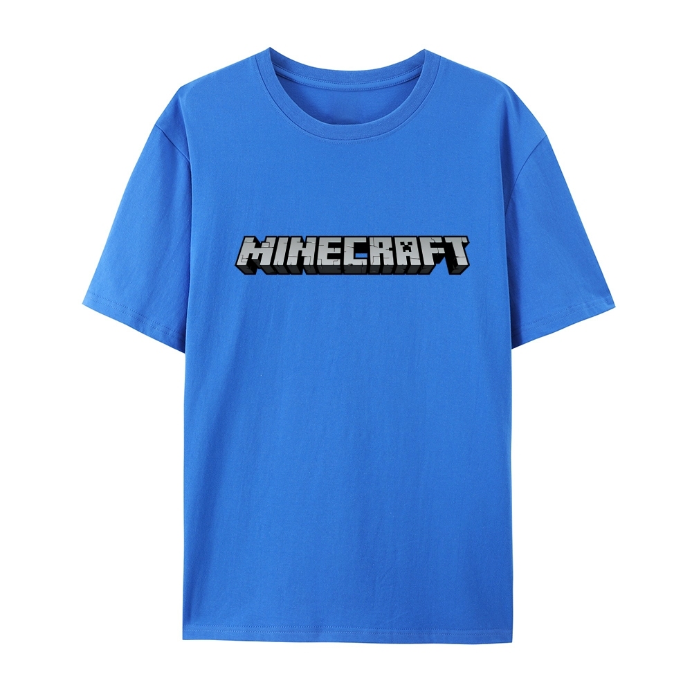 Minecraft Classic Logo Multiple colors cotton graphic T-Shirt