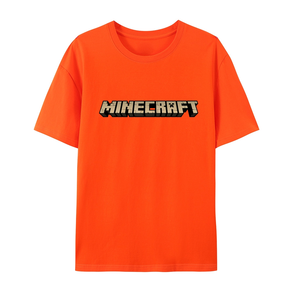 Minecraft Classic Logo Multiple colors cotton graphic T-Shirt