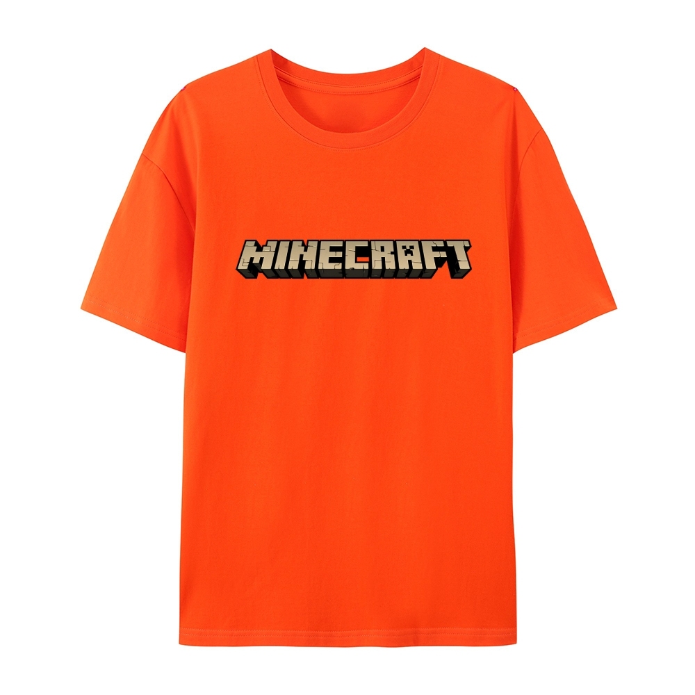 Minecraft Classic Logo Multiple colors cotton graphic T-Shirt