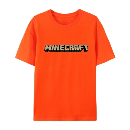 Minecraft Classic Logo Multiple colors cotton graphic T-Shirt