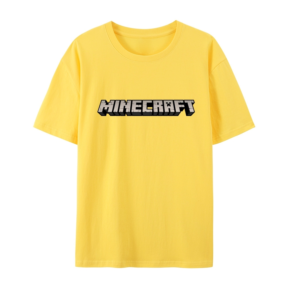 Minecraft Classic Logo Multiple colors cotton graphic T-Shirt